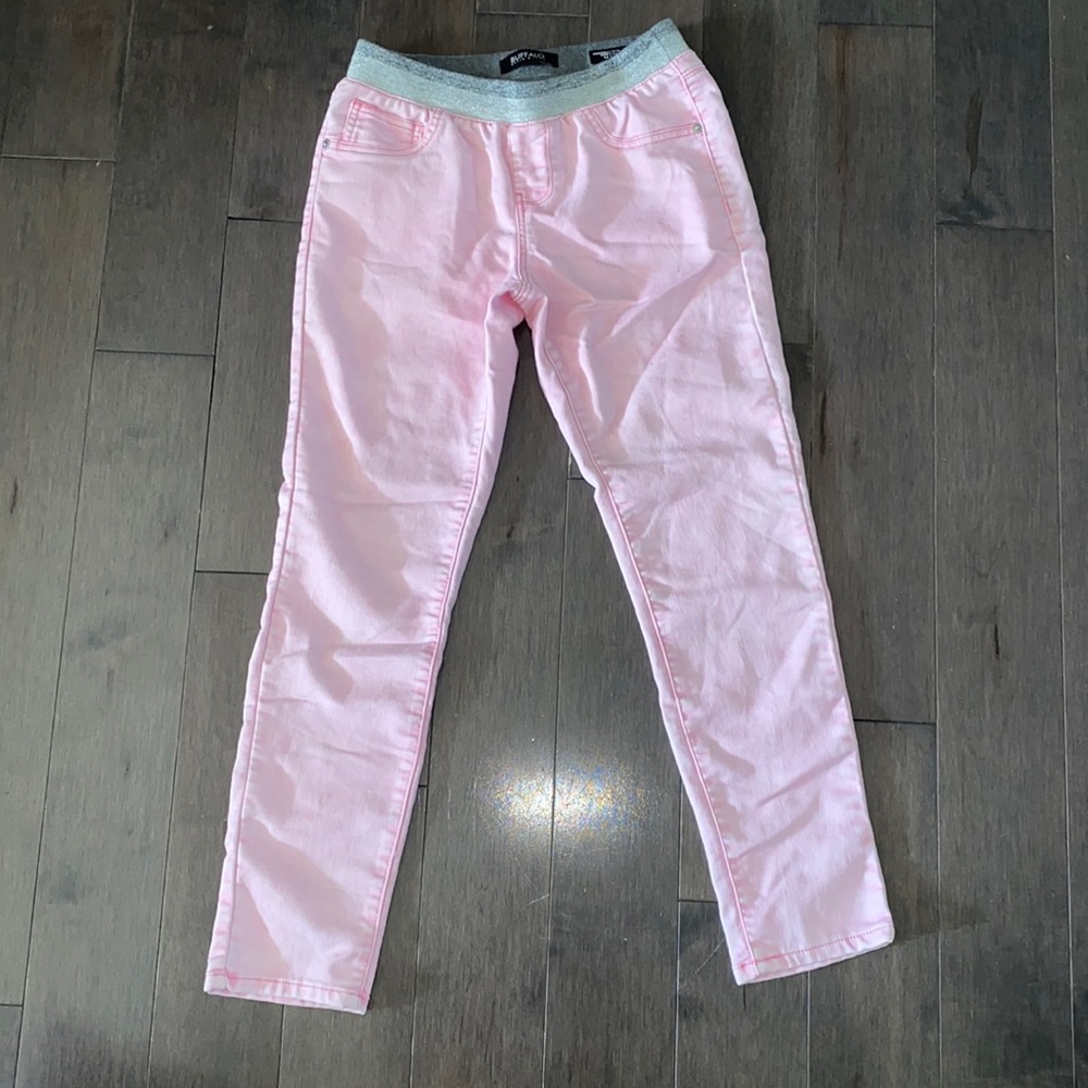 Buffalo David Pitton Mid Rise Pink Stretch Jeans Soft | Girls size 14